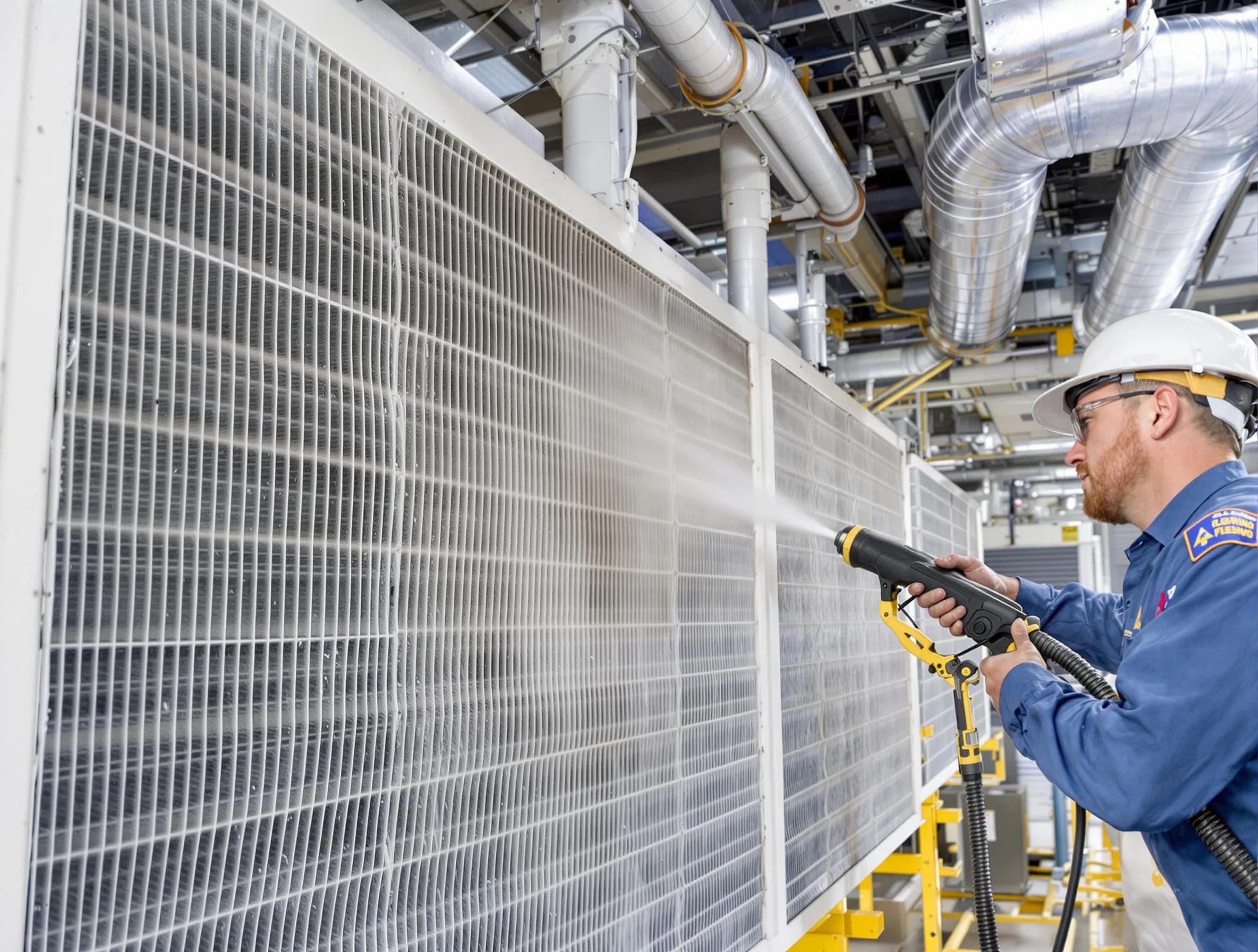 Professional commercial coil cleaning by Sandia Heights Air Duct Cleaning in Sandia Heights